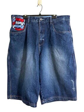 Platinum FUBU Denim Jorts Blue 42